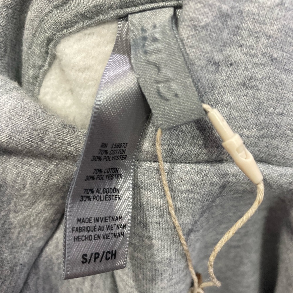 NEW! SKIMS Oversized Cotton Fleece Pullover Hoodie Heather Gray Sz XSmall, Small - Picture 7 of 9